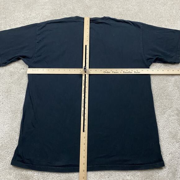 VTG Deacon Fish Fry Shirt Mens XL Black Band Tee Christian Rock Ps 63:1 90s - Picture 4 of 6